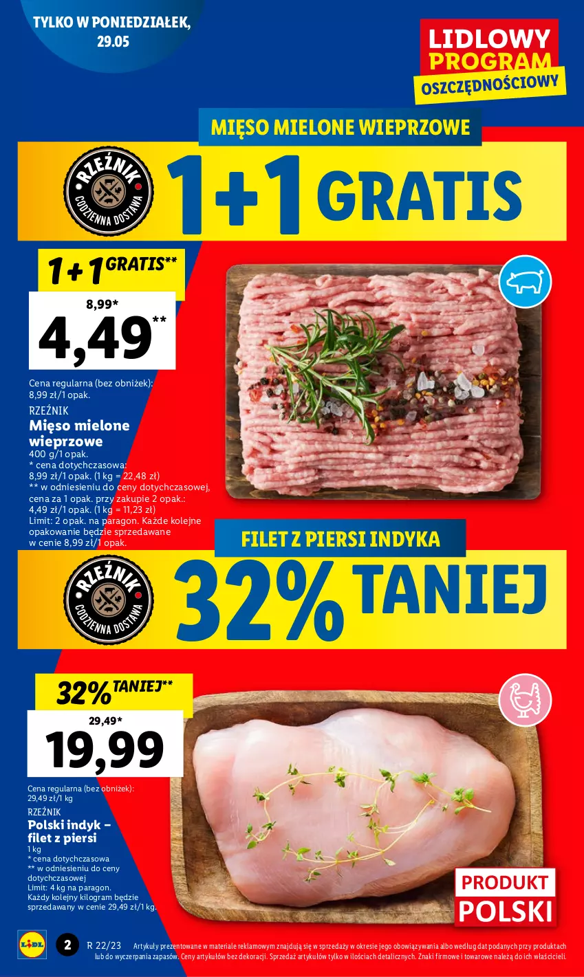 Gazetka promocyjna Lidl - GAZETKA - ważna 29.05 do 31.05.2023 - strona 12 - produkty: Filet z piersi indyka, Gra, Mięso, Mięso mielone, Olej
