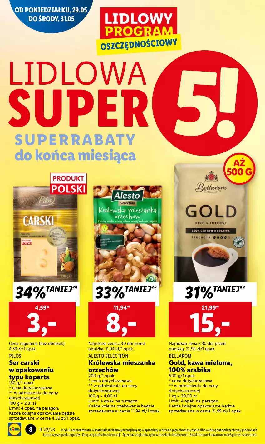 Gazetka promocyjna Lidl - GAZETKA - ważna 29.05 do 31.05.2023 - strona 18 - produkty: Bell, Bella, Cars, Kawa, Kawa mielona, Olej, Pilos, Ser