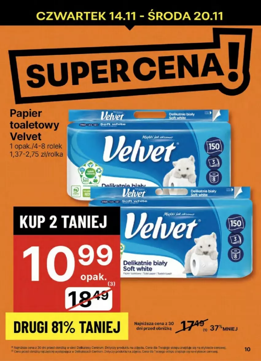 Gazetka promocyjna Delikatesy Centrum - ważna 14.11 do 20.11.2024 - strona 2 - produkty: Fa, Papier, Rum, Velvet