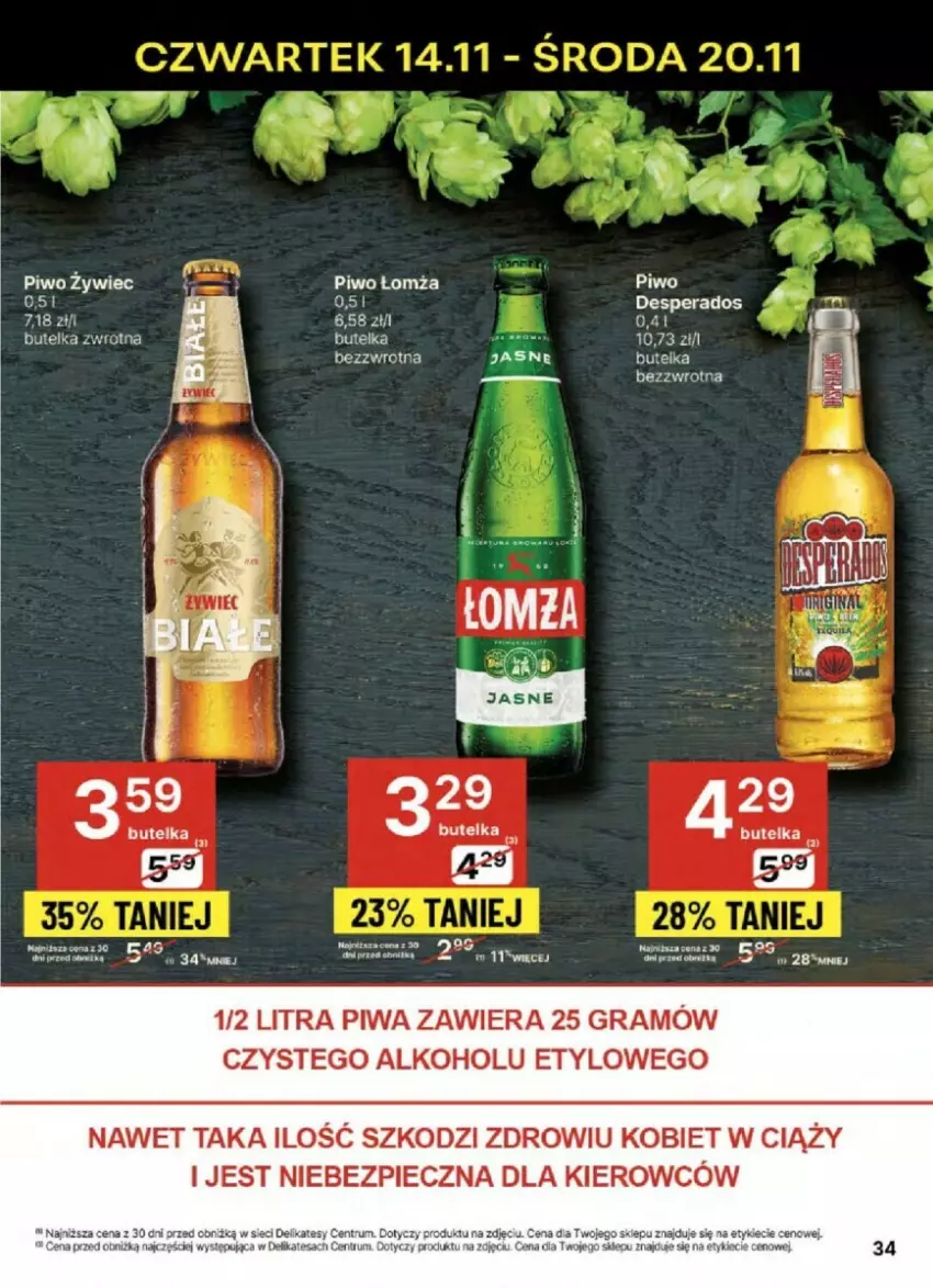 Gazetka promocyjna Delikatesy Centrum - ważna 14.11 do 20.11.2024 - strona 28 - produkty: Gra, Piec, Piwa, Piwo, Rum