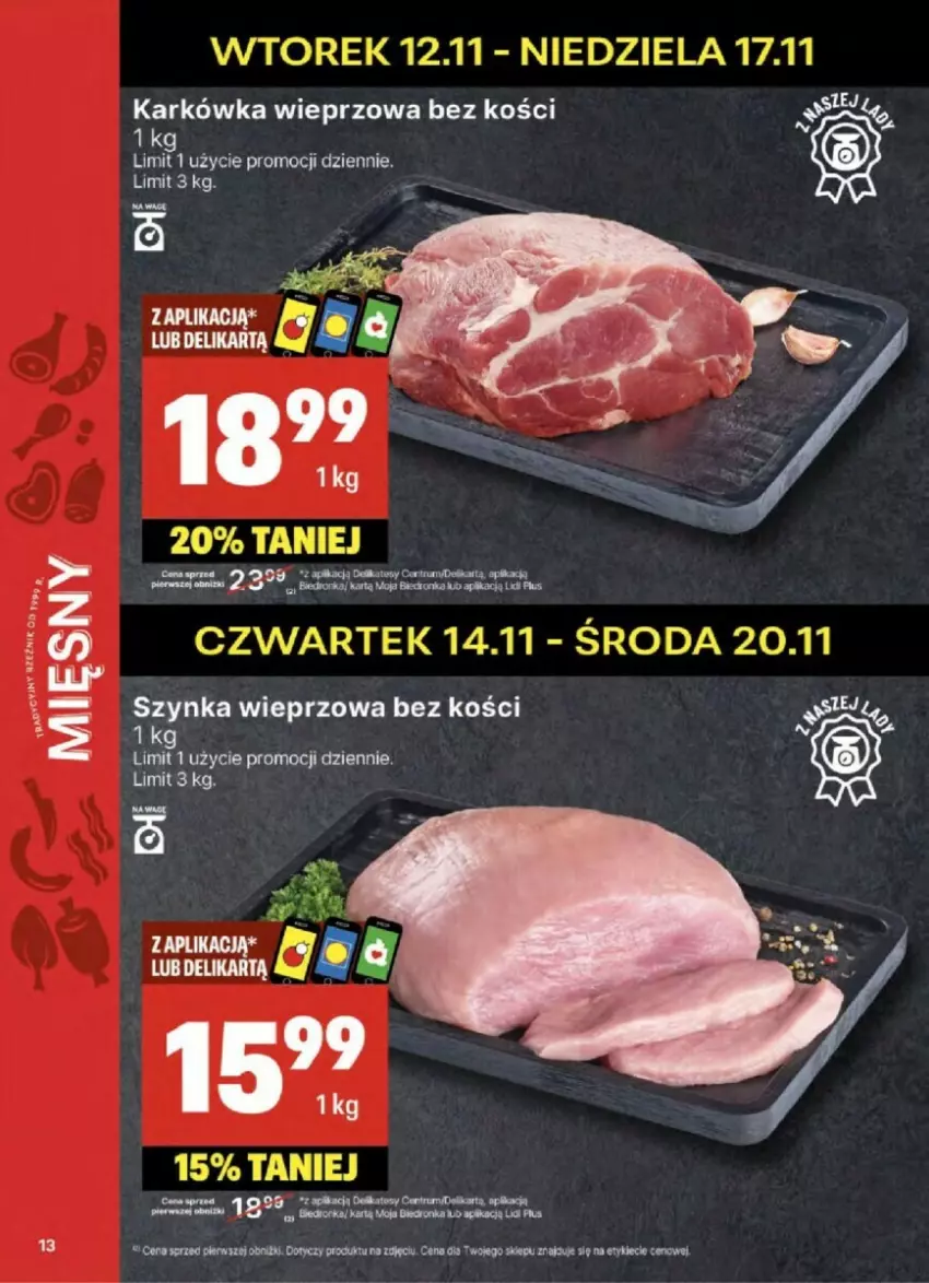 Gazetka promocyjna Delikatesy Centrum - ważna 14.11 do 20.11.2024 - strona 5 - produkty: Karkówka wieprzowa, Oreo, Orka, Por, Rum, Szynka, Szynka wieprzowa