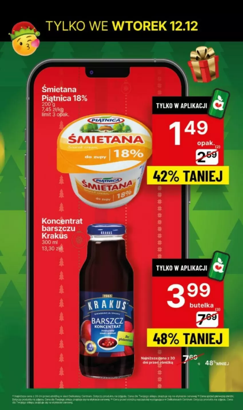 Gazetka promocyjna Delikatesy Centrum - ważna 11.12 do 13.12.2023 - strona 5 - produkty: Krakus, Piątnica