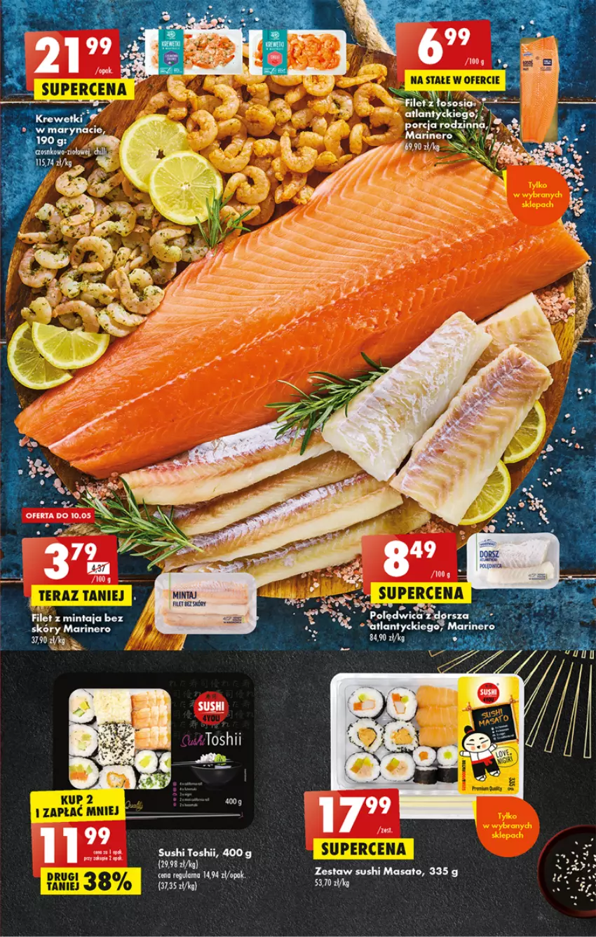 Gazetka promocyjna Biedronka - ważna 08.05 do 13.05.2023 - strona 19 - produkty: Mintaj, Por, Sushi