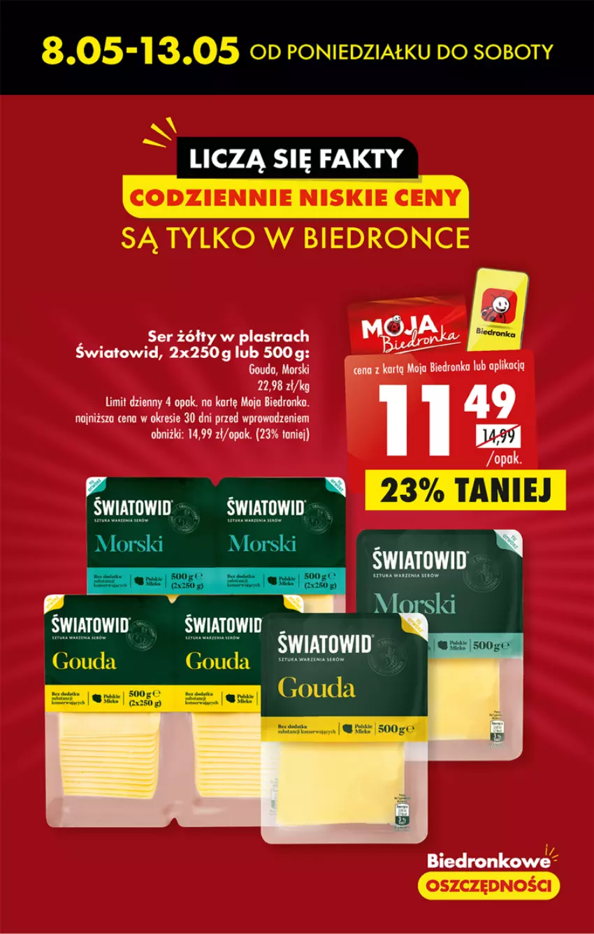 Gazetka promocyjna Biedronka - ważna 08.05 do 13.05.2023 - strona 7 - produkty: Gouda, Ser