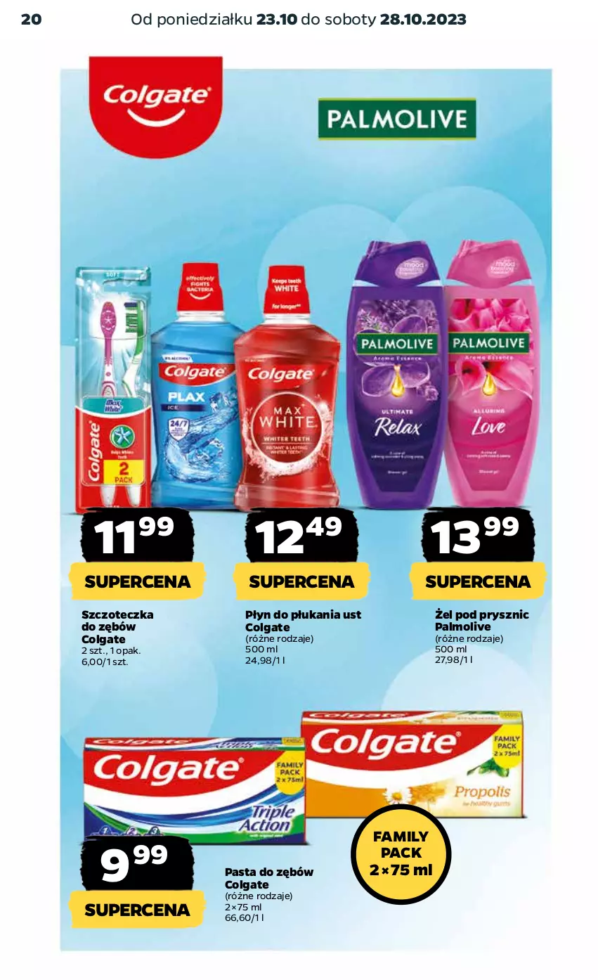 Gazetka promocyjna Netto - Akcesoria i dodatki - ważna 26.10 do 01.11.2023 - strona 20 - produkty: Colgate, Fa, LG, Palmolive, Pasta do zębów, Płyn do płukania, Szczoteczka, Szczoteczka do zębów