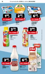 Gazetka promocyjna Netto - Akcesoria i dodatki - Gazetka - ważna od 01.11 do 01.11.2023 - strona 12 - produkty: Deser mleczny, Ser, Inka, Piątnica, Zott, Jogurt, Napój roślinny, Napój jogurtowy, Serek, Bakoma, Deser, POLMLEK, Napój, Monte, Mleko
