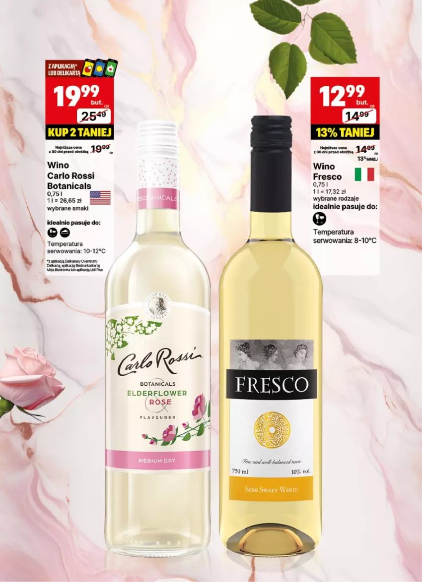 Gazetka promocyjna Delikatesy Centrum - DeliBarek DC49-DC50 - ważna 02.12 do 15.12.2024 - strona 6 - produkty: Carlo Rossi, Fresco, Ser, Wino