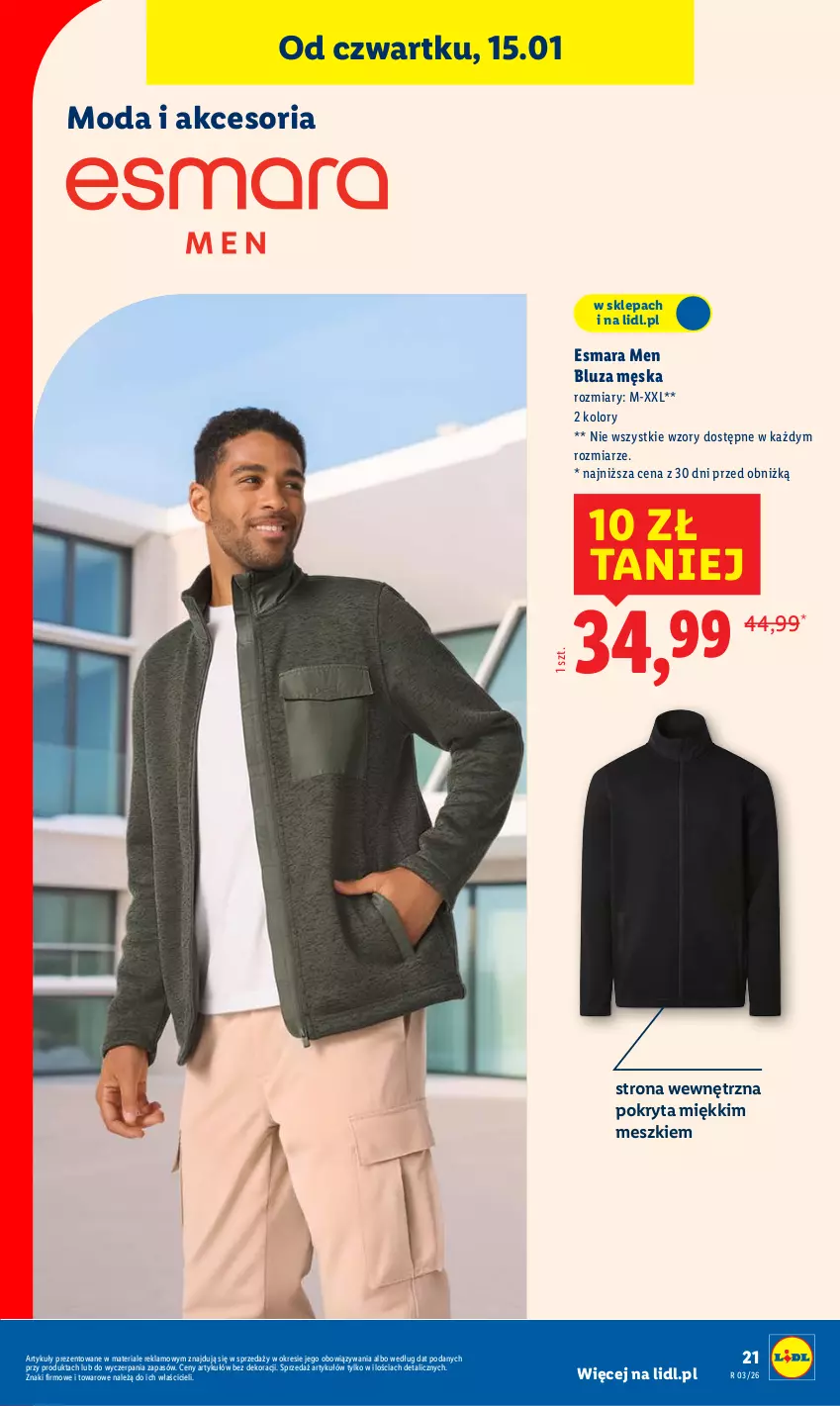 Gazetka promocyjna Lidl - GAZETKA - ważna 12.01 do 17.01.2026 - strona 23 - produkty: Bluza, Moda
