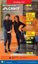 Gazetka promocyjna Lidl - GAZETKA - Gazetka - ważna od 17.01 do 17.01.2026 - strona 36 - produkty: Por, Gin, Sony, Karp, Kosz, Skarpetki, Koszulka, Kalesony, Sport, Legginsy, Koszulka funkcyjna, LG