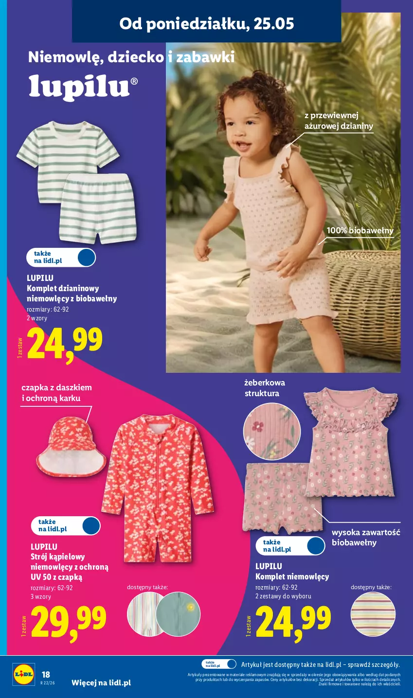 Gazetka promocyjna Lidl - Katalog ważny od 25.05 - ważna 25.05 do 30.05.2026 - strona 22 - produkty: Czapka, Sok, Strój kąpielowy