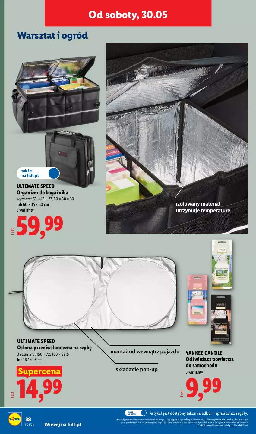 Gazetka promocyjna Lidl - Katalog ważny od 25.05 - ważna 25.05 do 30.05.2026 - strona 48 - produkty: O Bag, Odświeżacz powietrza, Ogród, Organizer, Pojazd