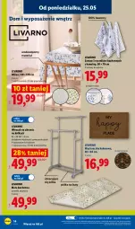 Gazetka promocyjna Lidl - Katalog ważny od 25.05 - Gazetka - ważna od 30.05 do 30.05.2026 - strona 18 - produkty: Ubrania, Por, Ivar, Wycieraczka, Buty, Wieszak, Ręcznik, Półka, Obrus, Kokos