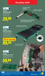 Gazetka promocyjna Lidl - Katalog ważny od 25.05 - Gazetka - ważna od 30.05 do 30.05.2026 - strona 43 - produkty: Parkside, Rum, Leżanka, Przewód, Stołek, Walizka, Szczypce, Klucze płaskie, Pistolet, Lampa, Dźwig, Akumulator
