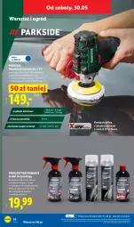 Gazetka promocyjna Lidl - Katalog ważny od 25.05 - Gazetka - ważna od 30.05 do 30.05.2026 - strona 44 - produkty: Parkside, Ser, Papier, Warka, Papier ścierny, Ogród, Podkład, Lakier, Akumulator