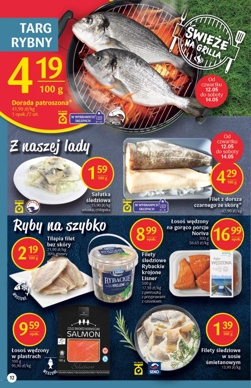 Gazetka promocyjna Delikatesy Centrum - Gazetka DC18 - ważna 12.05 do 18.05.2022 - strona 12 - produkty: Sos, Tilapia