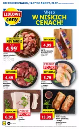 Gazetka promocyjna Lidl - GAZETKA - Gazetka - ważna od 21.07 do 21.07.2021 - strona 10 - produkty: Kurczak, Sos, Metka tatarska, Wino, Mięso