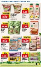 Gazetka promocyjna Lidl - GAZETKA - Gazetka - ważna od 21.07 do 21.07.2021 - strona 35 - produkty: Mus, Jogurt, Chia, Płatki owsiane, Quinoa, Owsianka, Baton, Owoce, Mango, Jogurt pitny, Kokos