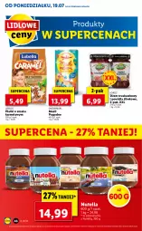 Gazetka promocyjna Lidl - GAZETKA - Gazetka - ważna od 21.07 do 21.07.2021 - strona 46 - produkty: Lubella, Nutella, Por, Mus, Bell, Dżem, Bella