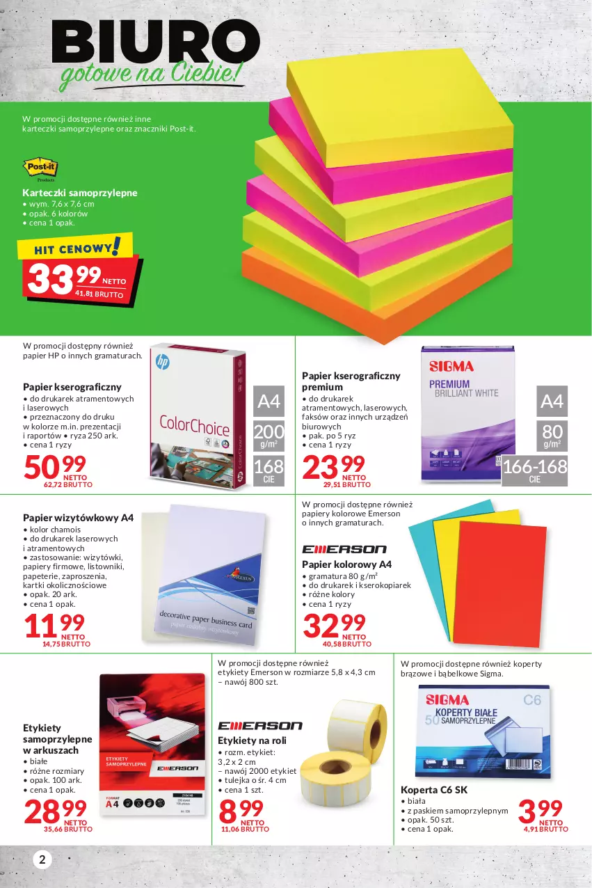 Gazetka promocyjna Makro - [Oferta specjalna] Biuro - ważna 04.05 do 16.05.2022 - strona 2 - produkty: Biuro, Fa, Gra, HP, Karteczki samoprzylepne, Mop, Papier, Por, Rama, Ser