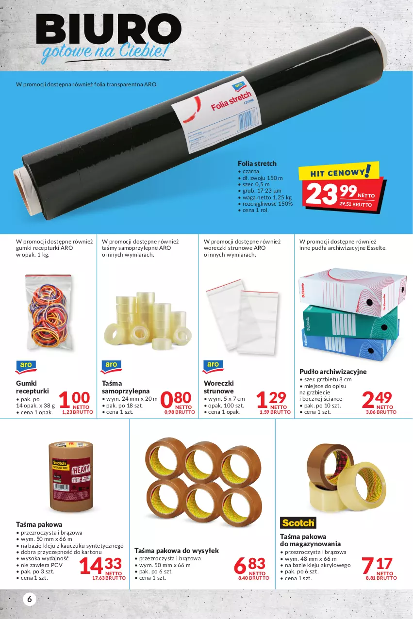 Gazetka promocyjna Makro - [Oferta specjalna] Biuro - ważna 04.05 do 16.05.2022 - strona 6 - produkty: Biuro, Klej, Mop, Sok, Taśma pakowa, Tran, Waga