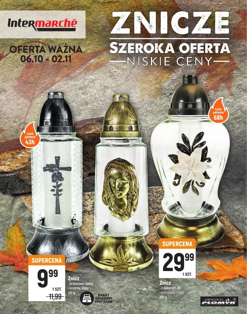 Gazetka promocyjna Intermarche - Gazetka Intermarche - ważna 06.10 do 02.11.2022 - strona 1 - produkty: Gin, Por, Sok, Znicz