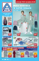Gazetka promocyjna Aldi - Artykuły przemysłowe i tekstylia - Gazetka - ważna od 22.03 do 22.03.2025 - strona 1 - produkty: Por, Koc, Sneakersy, Buty, Kurtka, Kawa, Dres, Moda, Dzieci, Spodnie, Bluza, Spodnie dresowe, Wkładki, Bluza dresowa, Piżama, Fa