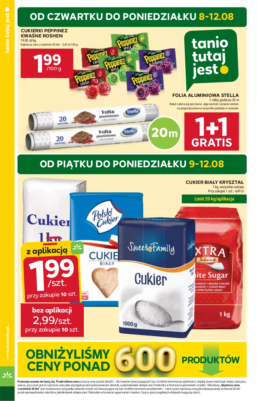 Gazetka promocyjna Stokrotka - Market - ważna 08.08 do 12.08.2024 - strona 6 - produkty: Cukier, Cukierki, Folia aluminiowa, Gra, HP