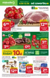 Gazetka promocyjna Stokrotka - Market - Gazetka - ważna od 12.08 do 12.08.2024 - strona 1 - produkty: Piwa, Piwo, Ketchup, Gra, Papier, Papryka czerwona, Papryka, Tyskie, Lody, Ręcznik, Kotlin, Kaszanka, Foxy, Kasza, Pomidory, HP