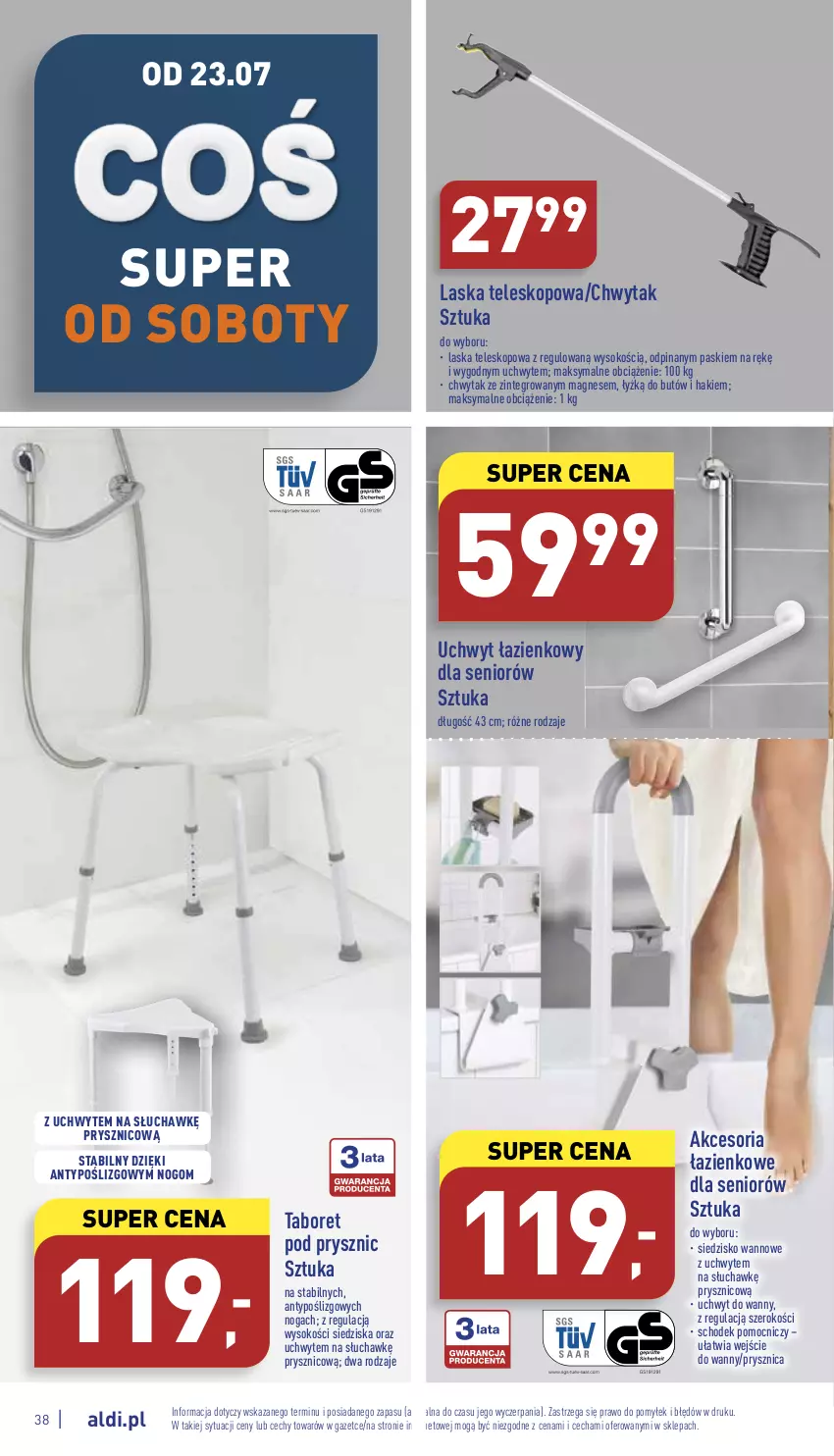 Gazetka promocyjna Aldi - Pełny katalog - ważna 18.07 do 23.07.2022 - strona 38 - produkty: Siedzisko, Sok, Taboret, Teleskop