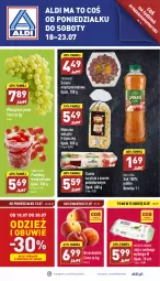 Gazetka promocyjna Aldi - Pełny katalog - Gazetka - ważna od 23.07 do 23.07.2022 - strona 1 - produkty: Makaron, Sos, Sok, Gra, Salami, Jaja, Winogrona, Obuwie, Brzoskwinie, Wino, Pomidory, Jaja z wolnego wybiegu, Fa