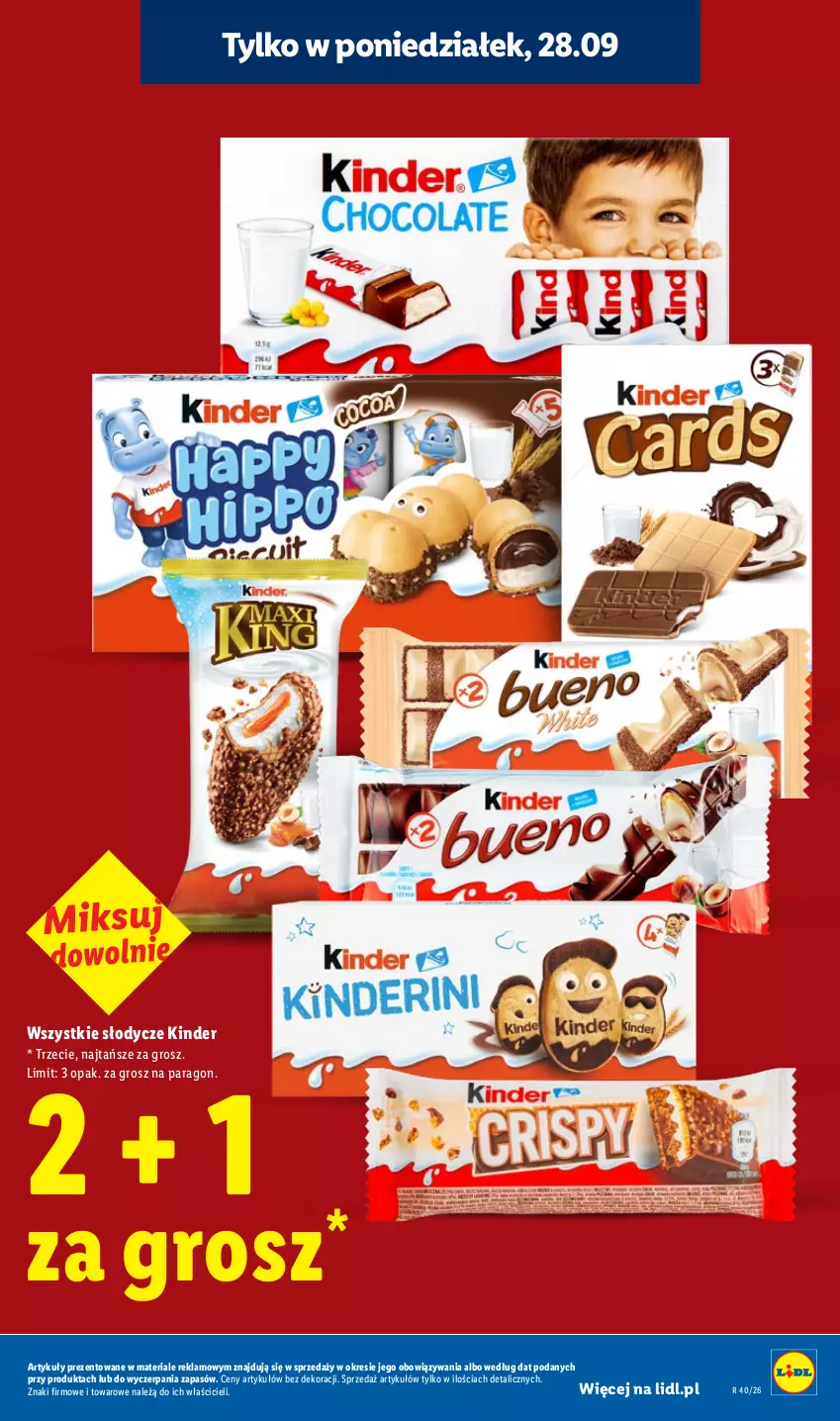 Gazetka promocyjna Lidl - Gazetka ważna od 28.09 do 30.09 - ważna 28.09 do 30.09.2026 - strona 11 - produkty: Kinder