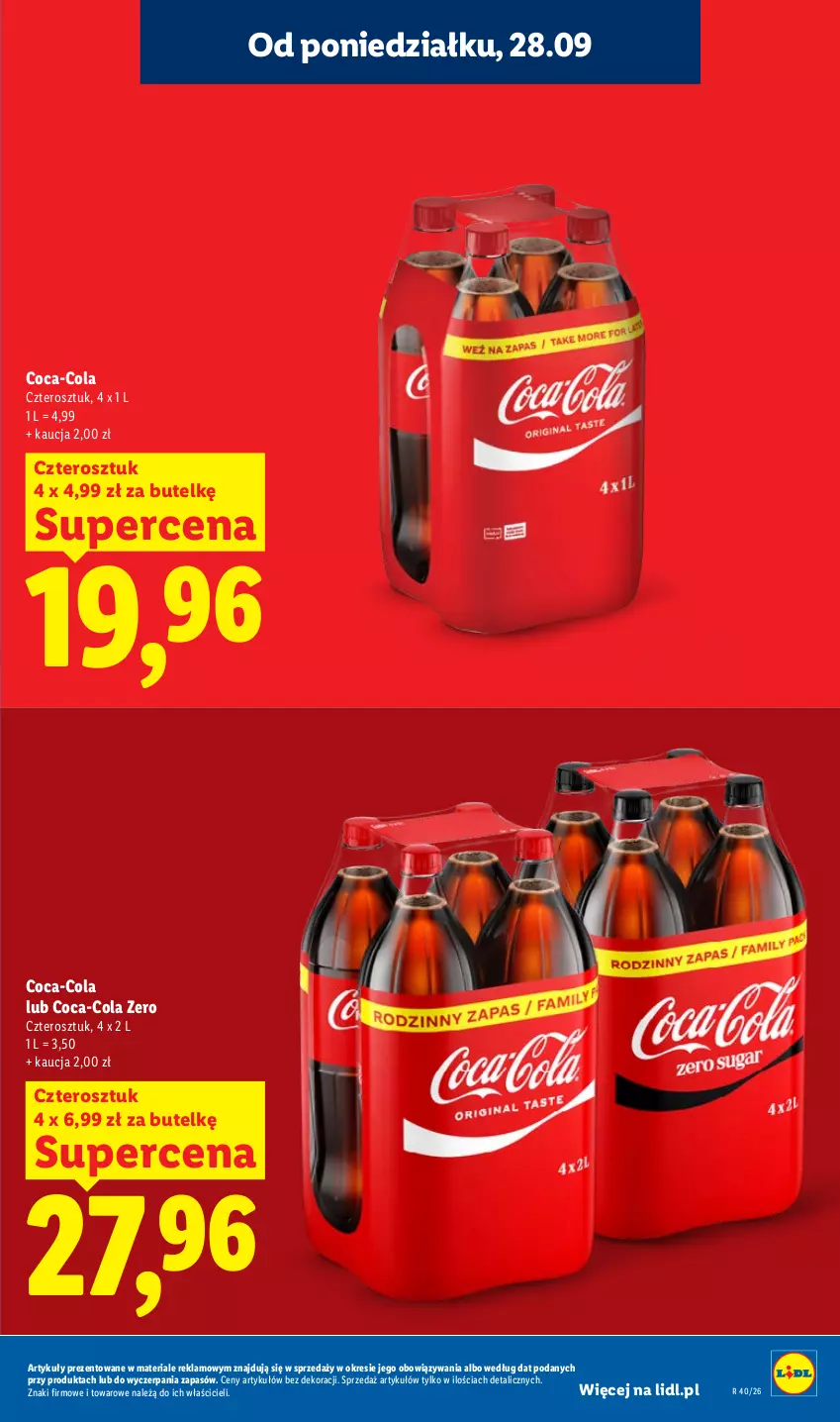 Gazetka promocyjna Lidl - Gazetka ważna od 28.09 do 30.09 - ważna 28.09 do 30.09.2026 - strona 17 - produkty: Coca-Cola
