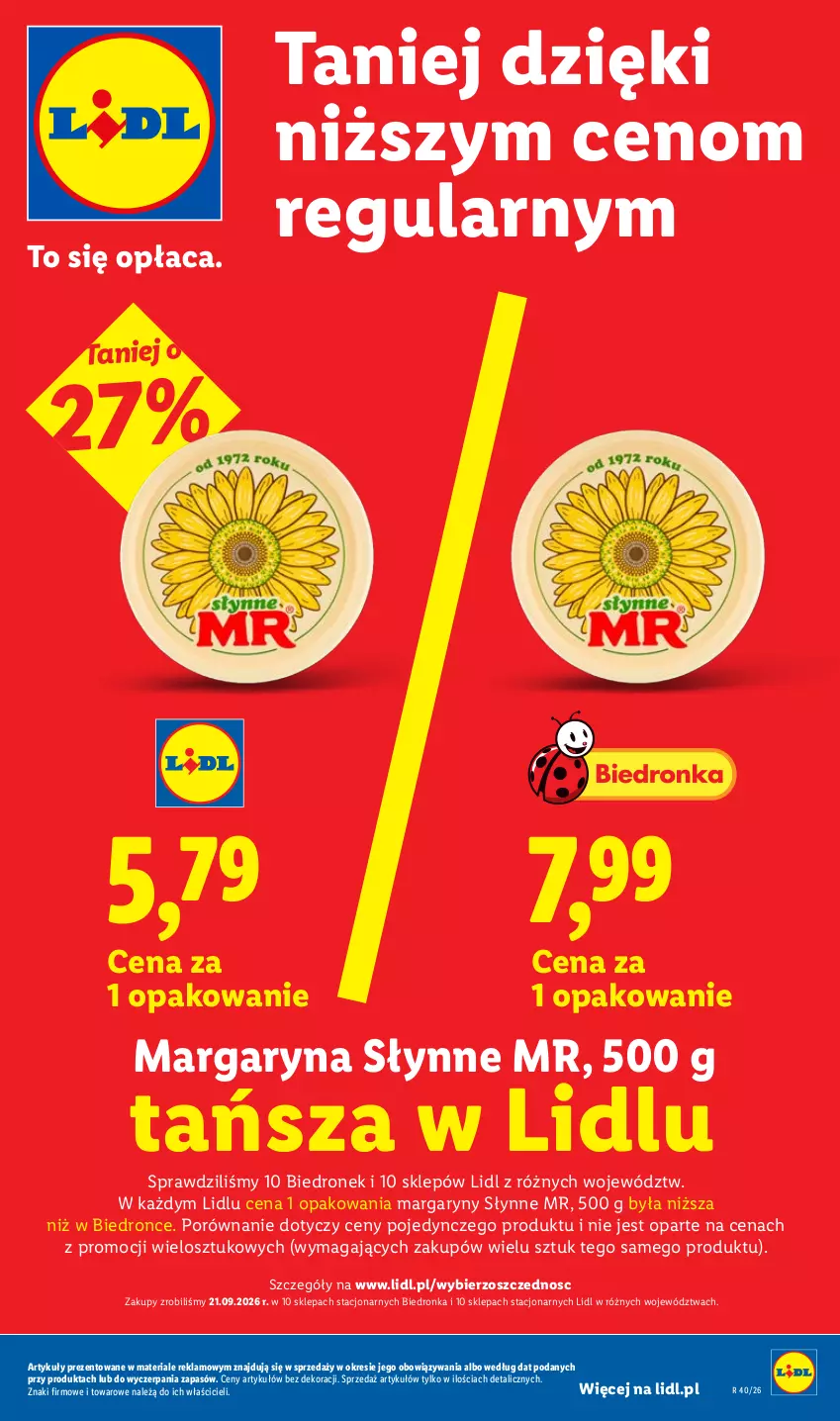 Gazetka promocyjna Lidl - Gazetka ważna od 28.09 do 30.09 - ważna 28.09 do 30.09.2026 - strona 21 - produkty: Anew, Margaryna, Por, Słynne