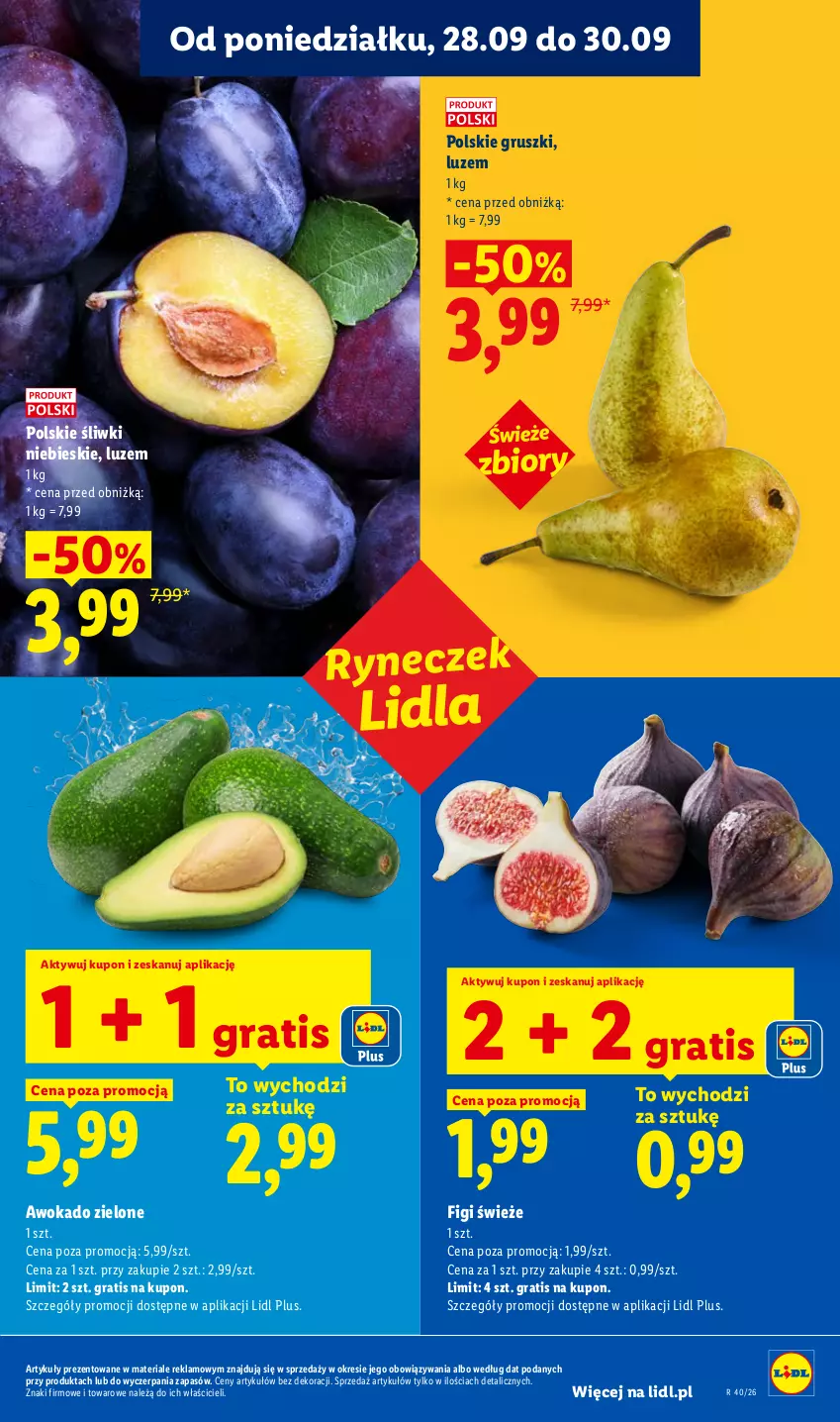 Gazetka promocyjna Lidl - Gazetka ważna od 28.09 do 30.09 - ważna 28.09 do 30.09.2026 - strona 43 - produkty: Figi, Gra, Gruszki