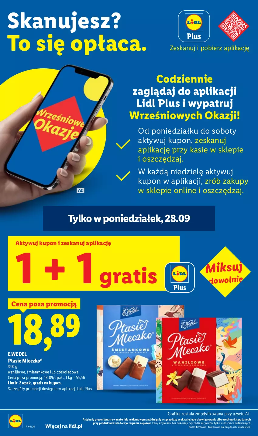 Gazetka promocyjna Lidl - Gazetka ważna od 28.09 do 30.09 - ważna 28.09 do 30.09.2026 - strona 6 - produkty: Gra, Grafika, Mleczko, Ptasie mleczko