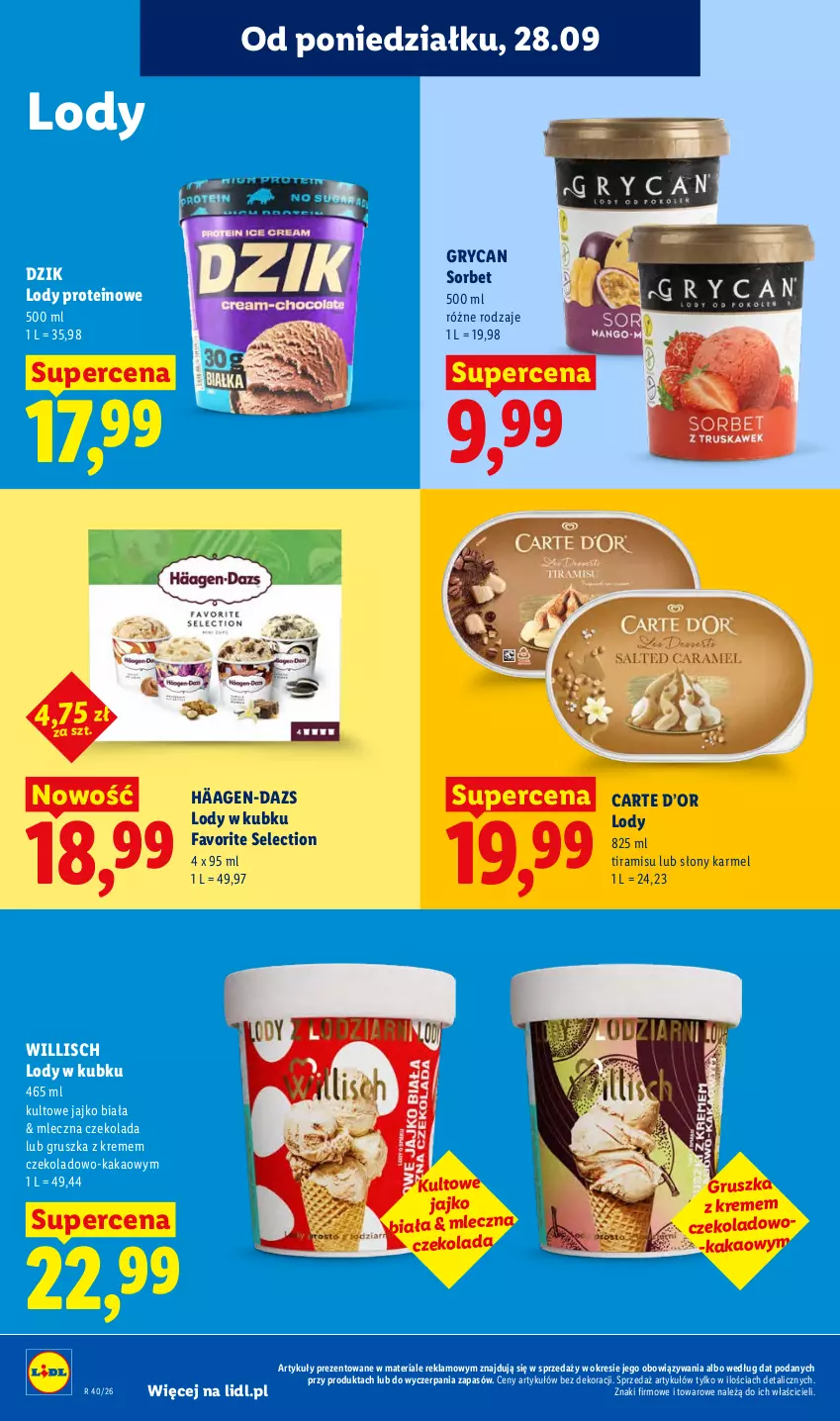 Gazetka promocyjna Lidl - Gazetka ważna od 28.09 do 30.09 - ważna 28.09 do 30.09.2026 - strona 84 - produkty: Czekolada, Fa, Gry, Kakao, Lody