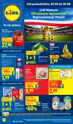 Gazetka promocyjna Lidl - Gazetka ważna od 28.09 do 30.09 - Gazetka - ważna od 30.09 do 30.09.2026 - strona 1 - produkty: Ser, Gra, Coca-Cola, Pilos, Gruszki, Mleczko, Ptasie mleczko, Masło, Mleko