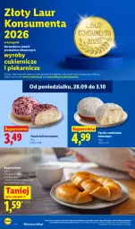 Gazetka promocyjna Lidl - Gazetka ważna od 28.09 do 30.09 - Gazetka - ważna od 30.09 do 30.09.2026 - strona 50 - produkty: Pączek, Cukier, Mascarpone, Laur, Rogal, Kokos