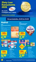 Gazetka promocyjna Lidl - Gazetka ważna od 28.09 do 30.09 - Gazetka - ważna od 30.09 do 30.09.2026 - strona 60 - produkty: Ser topiony, Deser mleczny, Top, Ser, Danone, Actimel, Tera, Laur, Pilos, Hochland, Deser, Gouda, Monte, Fa
