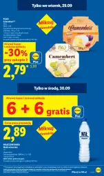 Gazetka promocyjna Lidl - Gazetka ważna od 28.09 do 30.09 - Gazetka - ważna od 30.09 do 30.09.2026 - strona 7 - produkty: Nałęczowianka, Gra, Pilos, Camembert, Woda mineralna, Woda