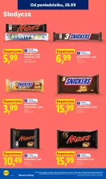 Gazetka promocyjna Lidl - Gazetka ważna od 28.09 do 30.09 - Gazetka - ważna od 30.09 do 30.09.2026 - strona 70 - produkty: Bounty, Snickers, Mars, Baton