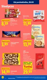 Gazetka promocyjna Lidl - Gazetka ważna od 28.09 do 30.09 - Gazetka - ważna od 30.09 do 30.09.2026 - strona 72 - produkty: Ciastka, Praliny, Lindor, Czekolada, Delicje, Kinder, Lindt