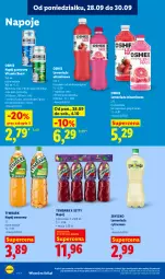 Gazetka promocyjna Lidl - Gazetka ważna od 28.09 do 30.09 - Gazetka - ważna od 30.09 do 30.09.2026 - strona 80 - produkty: Lemoniada, Napoje, Napój gazowany, Tymbark, Oshee, Napój, Grejpfrut