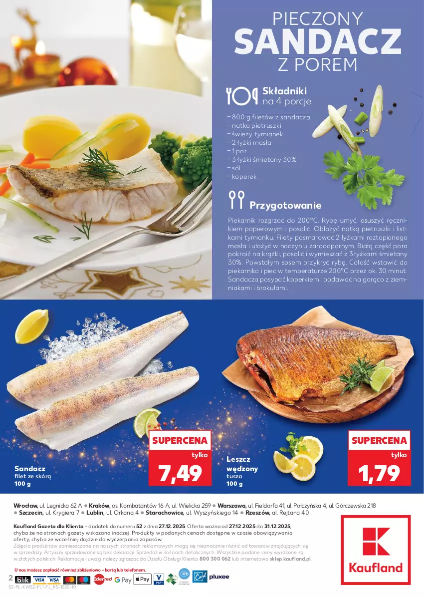 Gazetka promocyjna Kaufland - Kaufland - ważna 27.12.2025 do 31.12.2026 - strona 2 - produkty: Fa, Natka pietruszki, Orka, Papier, Piec, Piekarnik, Por, Ręcznik, Sandacz, Sandacz filet, Sól, Sos, Top, Tusz, Wagi