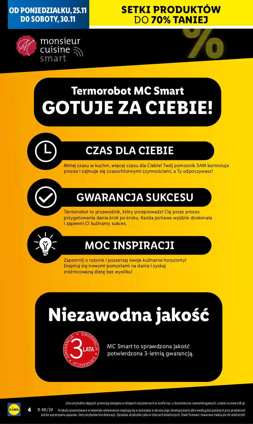 Gazetka promocyjna Lidl - GAZETKA - ważna 25.11 do 30.11.2024 - strona 4 - produkty: Przewodnik, Robot