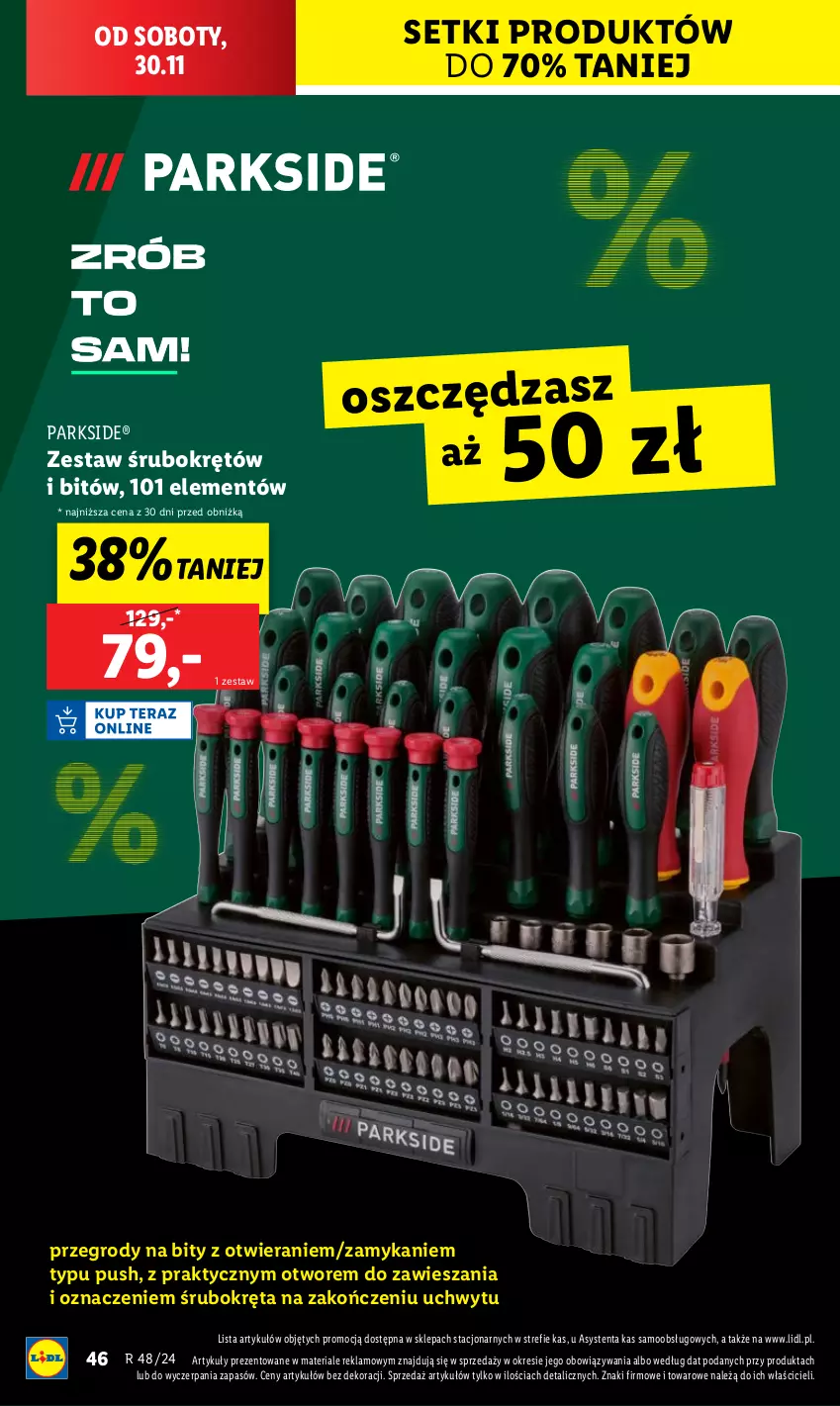 Gazetka promocyjna Lidl - GAZETKA - ważna 25.11 do 30.11.2024 - strona 48 - produkty: Parkside