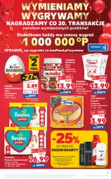 Gazetka promocyjna Kaufland - OFERTA TYGODNIA - Gazetka - ważna od 24.11 do 24.11.2021 - strona 3 - produkty: Nutella, Gra, Pampers, Pieluchy, Dezodorant, Majtki, Praliny, Raffaello, Tran, Ręcznik, Ferrero, Foxy, Pieluchomajtki, Waga, Kinder, Kokos, Fa