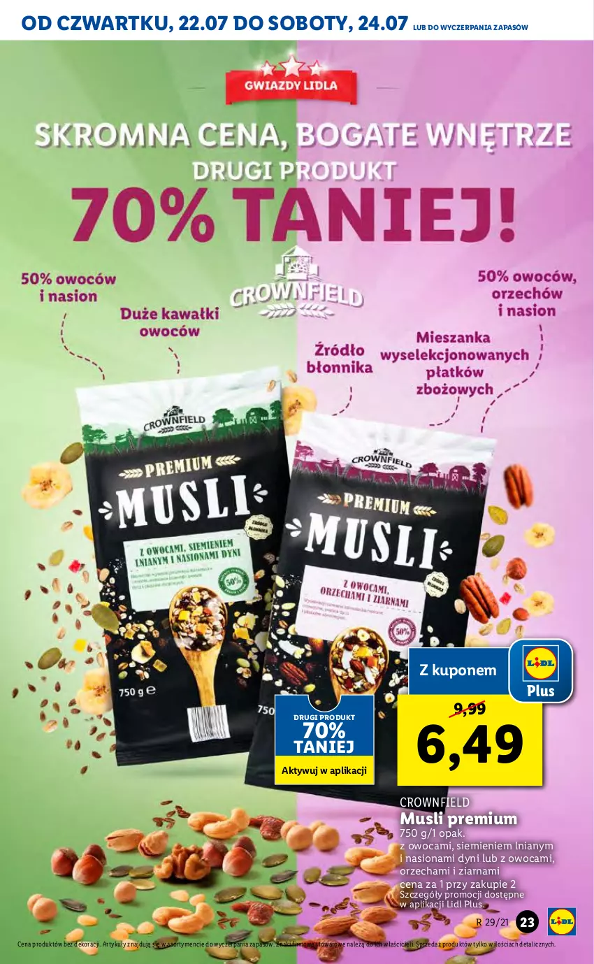 Gazetka promocyjna Lidl - GAZETKA - ważna 22.07 do 24.07.2021 - strona 23 - produkty: Mus