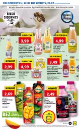 Gazetka promocyjna Lidl - GAZETKA - Gazetka - ważna od 24.07 do 24.07.2021 - strona 31 - produkty: Sok, Ser, Por, Mus, Lemoniada, Róża, Kaktus, Ogórek, Napój izotoniczny, Napój gazowany, Smoothie, Oshee, Bazyl, Mango, Napój, Kokos