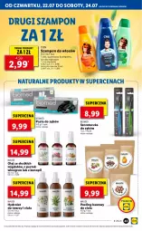 Gazetka promocyjna Lidl - GAZETKA - Gazetka - ważna od 24.07 do 24.07.2021 - strona 43 - produkty: Hydrolat, Szczoteczka do zębów, Stek, Pasta do zębów, Szampon, Peeling, Wino, Olej, Szczoteczka